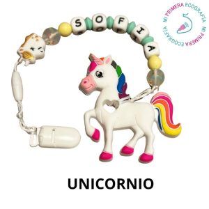 Chupetero / mordedor unicornio